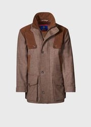 Tweed Hunting Jacket with Suede Trim
