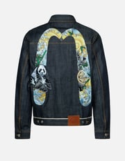 Panda Daicock Embroidery Regular Fit Denim Jacket