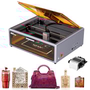 Creality Falcon A1 10W Laser Engraver, Enclosed Laser Cutter with Air Assist, HD Camera Positioning, Beginner-friendly, Class 1 Safety Laser Engravering Machine for Wood and Metal, Acrylic