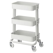 RÅSKOG Trolley - white 28x38x61 cm