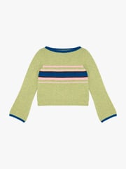 Mari Sweater - Pistachio Stripe