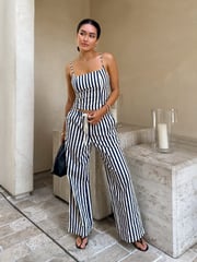 With Love Stripe Wide Leg Pants