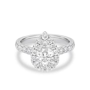 Signature Dewdrop Halo Ring