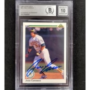 Jose Canseco signed 1990 Upper Deck #66 card autograph ~ BAS 10 auto