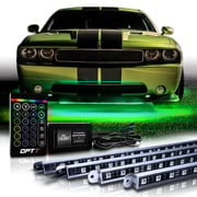 AURA Car LED Aluminum Underglow Lighting Kit - Wireless Remote Control Full Color Spectrum