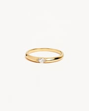 14k Solid Gold Petal of Hope Lab-Grown Diamond Ring