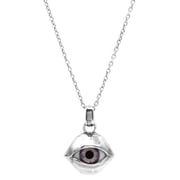 Glass Eye Pendant Necklace