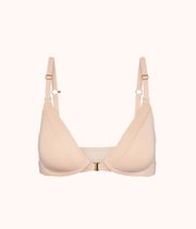 The Front Close No-Wire Bra: Toasted Almond