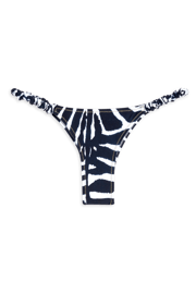 Scrunchie Bikini Bottom // Blue Zebra