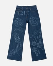 Etched Fighting Tiger Jean