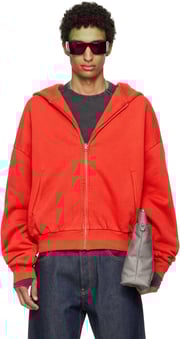 Red Thermal Hoodie