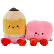 Better Together Pencil and Eraser Magnetic Plush Pair, 6"