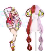 One Piece Film Red Uta Red Mixed Pink Cosplay Wigs