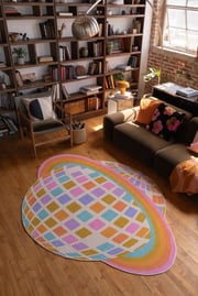 Disco Planet Rug by Darra Sargent