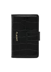 Black Crocodile Faux Leather MagSafe Wallet