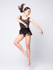 Blair Kids Orange Skulls Leotard RTW