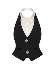 Anya Vest Top (Black)