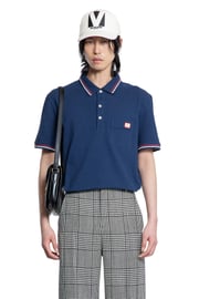 Tipped VLogo Pocket Polo Shirt