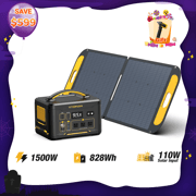 VTOMAN Jump 1500X with 110W Solar Generator