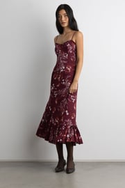 FLORAL PRINT MAXI DRESS