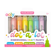 Dot-a-Lot 3D Dimensional Craft Paint - Pearlescent - Set of 8