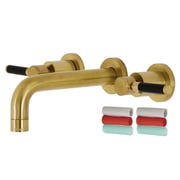 Kingston Brass Kaiser Two-Handle 3-Hole Wall Mount Bathroom Faucet