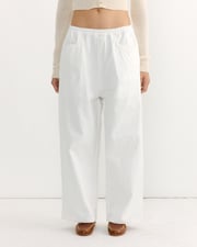 Square Pocket Pant in White