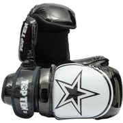 Top Ten Point-Stop Martial Arts Gloves Black/White Star, 21655-91