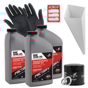 Factory Racing Parts SAE 10W-40 Full Synthetic 3 Quart Oil Change Kit for Suzuki