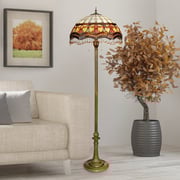 Victorian Parlor Tiffany-Style Stained Glass Floor Lamp