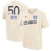 Mookie Betts Los Angeles Dodgers Nike Youth 2024 City Connect Name & Number T-Shirt - Cream