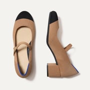 The Mary Jane Heel - Cream Captoe