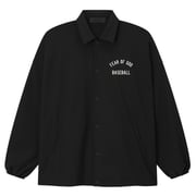 Men's Fear of God x MLB Black Logo Coaches Full-Snap Jacket