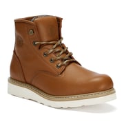 ROCKROOSTER Roberta Men's Safety Water Resistant Tan Leather Wedge Work Boots with Vibram® Outsole VAP615