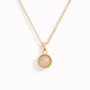 October Birthstone Necklace - Opal