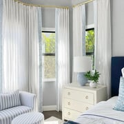 Patti Linen Curtains with Border Trim (Sold per Pair)