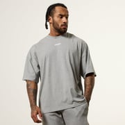 Vanquish Essential V2 Grey Melange Oversized Boxy T Shirt
