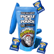 Van Holten's Extreme Sour Blue Raspberry Warheads Pickle Pickle In-a-Pouch