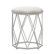 Paisley Velvet Round Stool