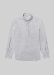 Slow Weave Oxford in Light Grey