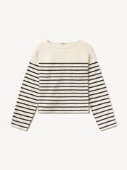 Natural / Dark Navy Stripe Catalina Breton Tee