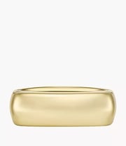 Heritage D-Link Glitz Gold-Tone Stainless Steel Signet Ring