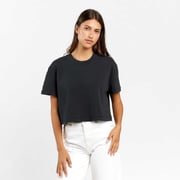 Cropped Tee | Black