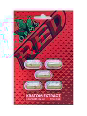 O.P.M.S. Kratom Extract Red Capsules 5ct