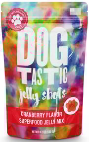 Dogtastic Jelly Shots Gelatin Mix For Dogs - Cranberry Flavor
