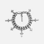 MULTI CROSS CUBAN BRACELET