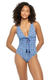 Terrazzo Tile One Piece Swimsuit
