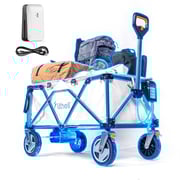 Litheli Electric Foldable Utility Camping Wagon with Power Bank
