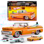 Mattel Brick Shop Hot Wheels Custom ’62 Chevy Pickup Building Toy Kit (858 Pieces), For Collectors