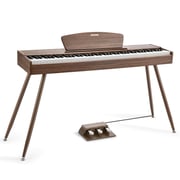 Donner DDP-80 Wooden Style 88 Key Weighted Digital Piano with Stand & Triple Pedals